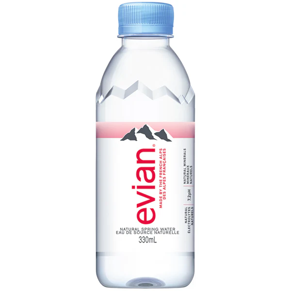 EVIAN - SPRING WATER PLASTIC 24x330ML