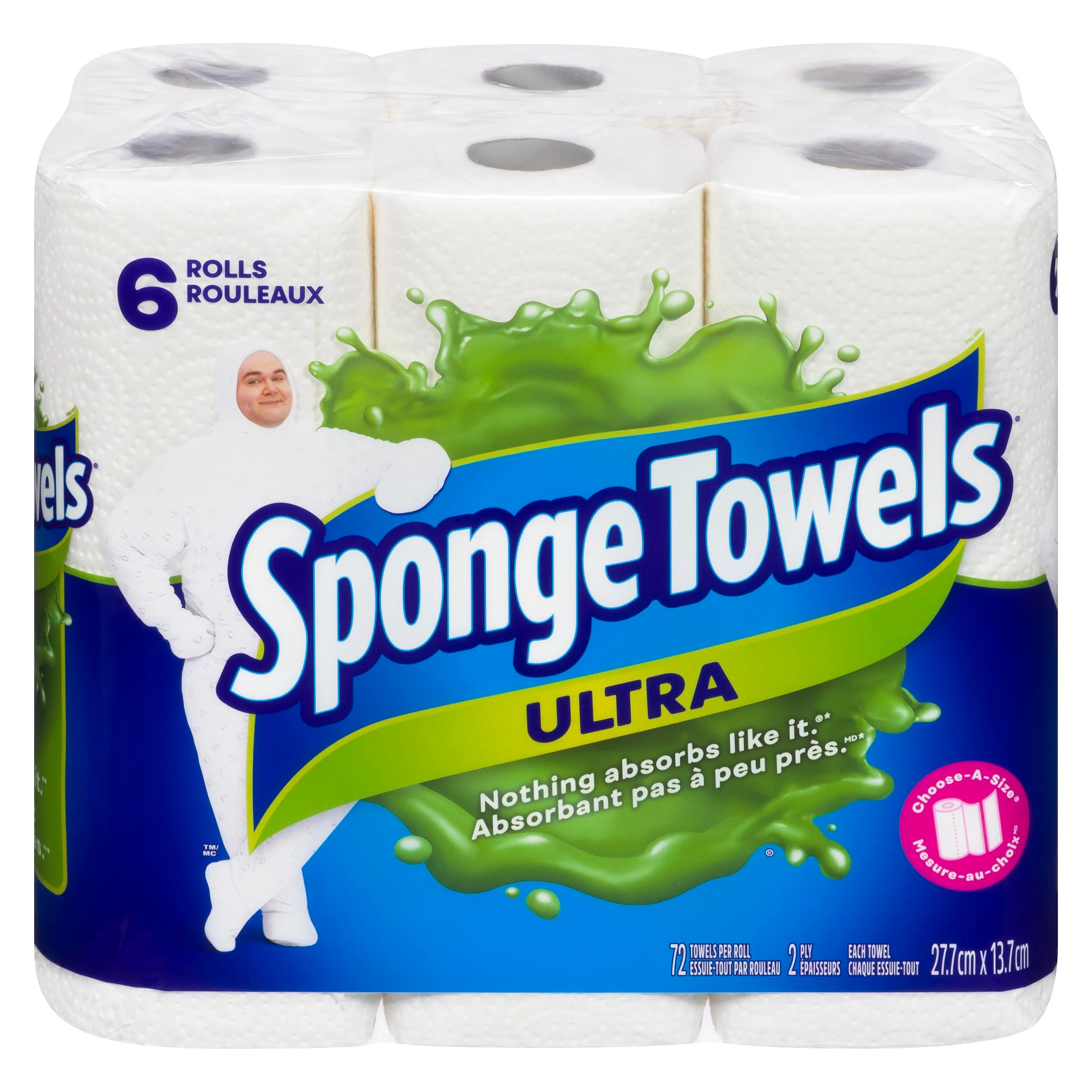SPONGE - TOWELS ULTRA 2PLY 6EA