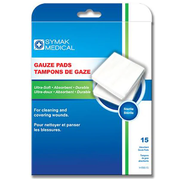 SYMAK - GAUZE PADS 2X2IN 15CT