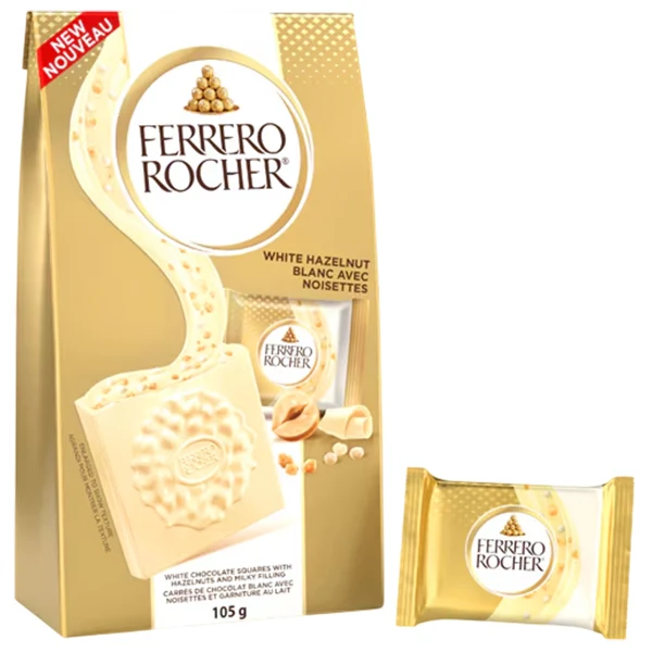 FERRERO - SQUARES T10 WHITE 105GR