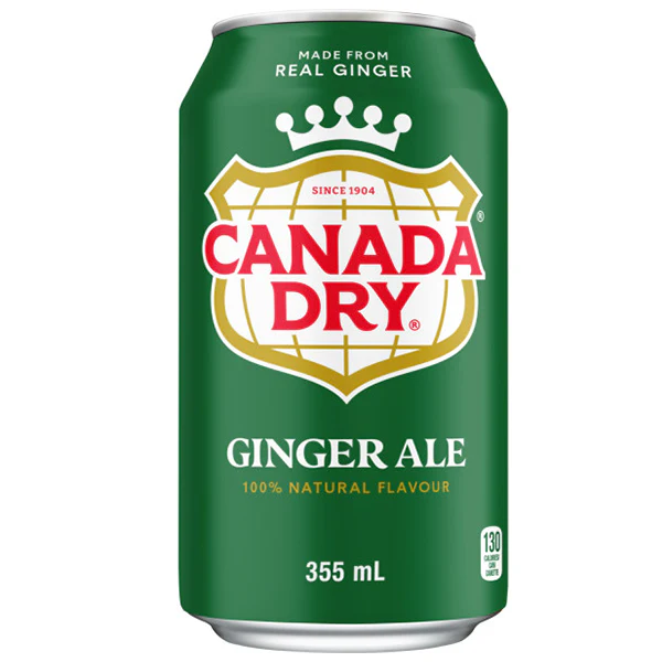 CANADA DRY - GINGER ALE CDN CANS 24x355ML
