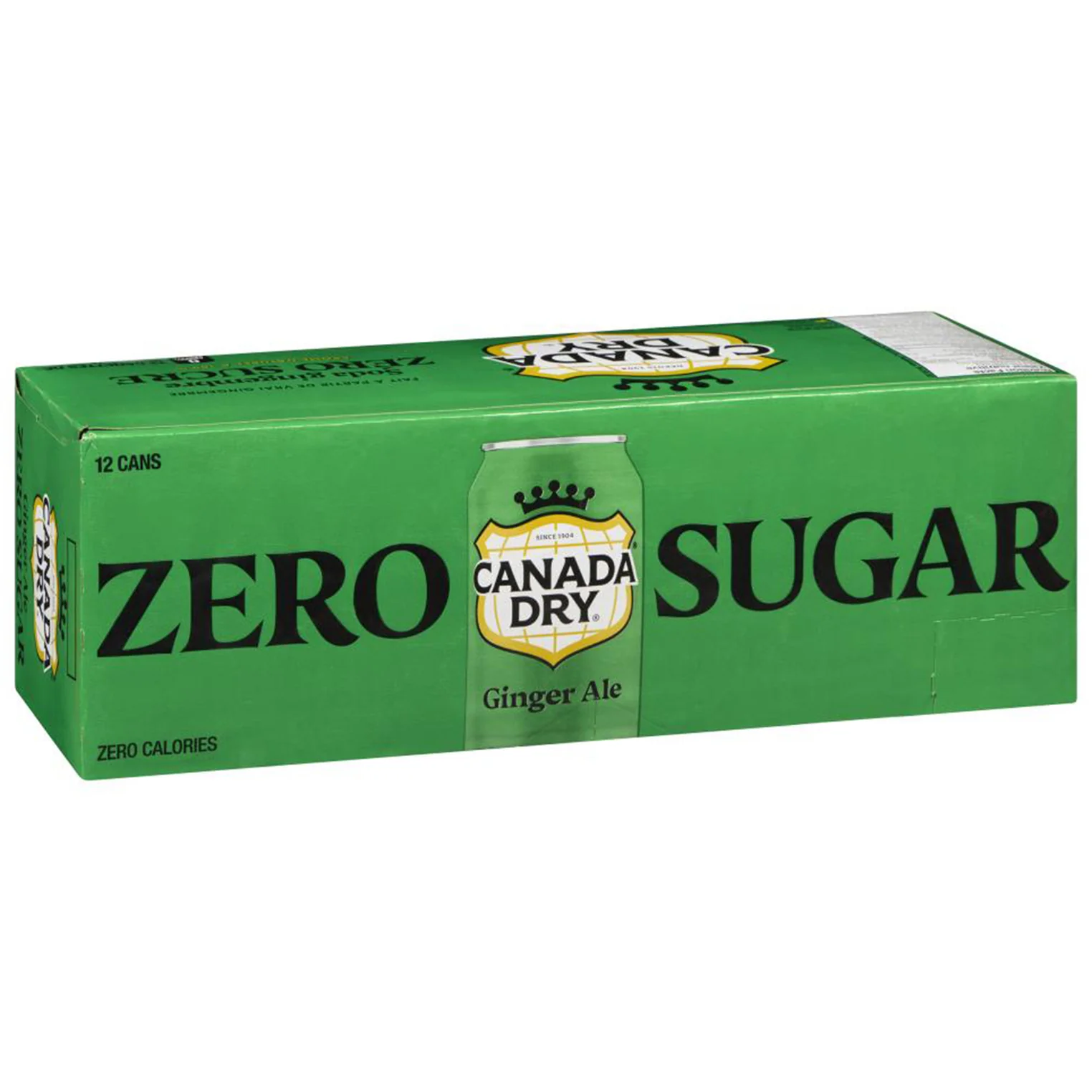 CANADA DRY - GINGERALE ZERO CANS 12x355ML