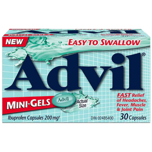 ADVIL - MINI-GELS IBUPROFEN CAPSULES 30 CT
