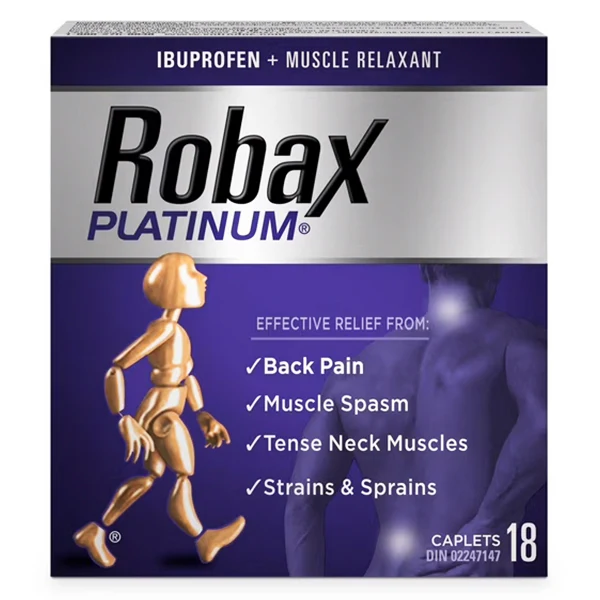 ROBAX - PLATINUM BACK & MUSCLE PAIN/TENSE NECK MUSCLES 18EA