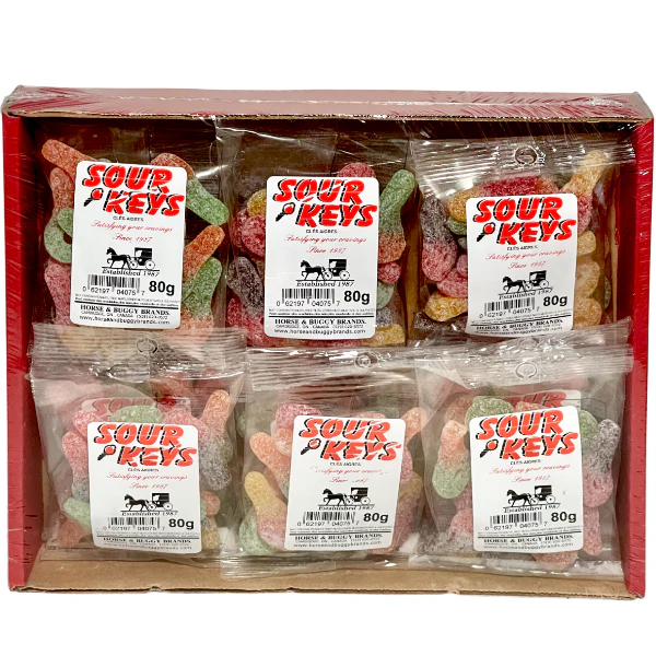 HORSE & BUGGY - SOUR KEYS CANDY 12x80 GR