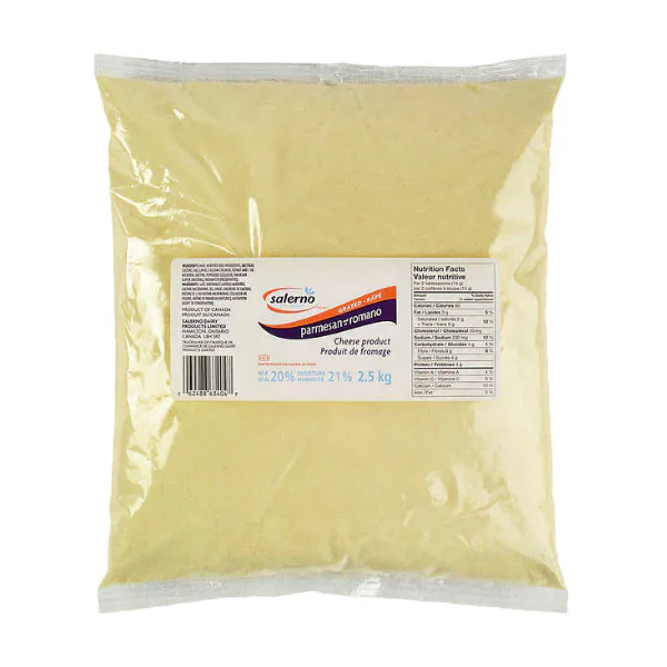 SALERNO - GRATED PARMESAN ROMANO CHEESE 2.5KG