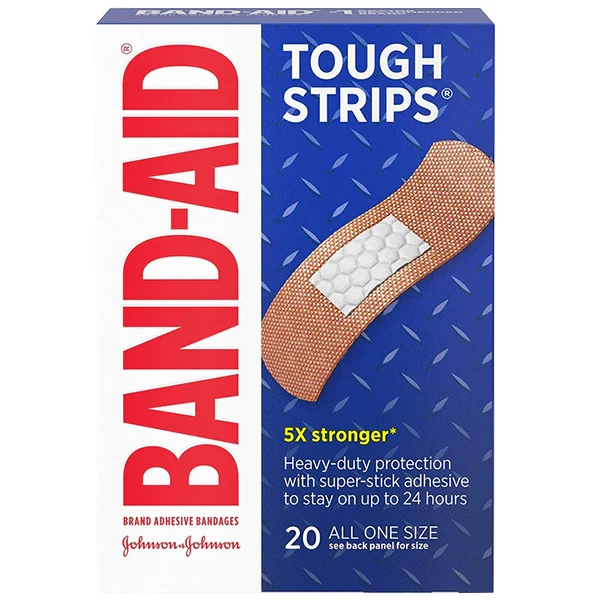 BAND AID - BANDAID TOUGH-STRIPS WATERPROOF 20EA