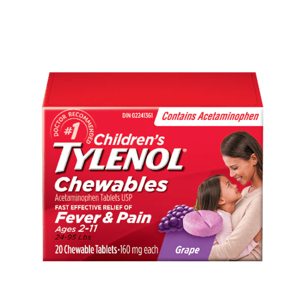 TYLENOL - CHEWABLES TAB GRAPE 160MG 32CT