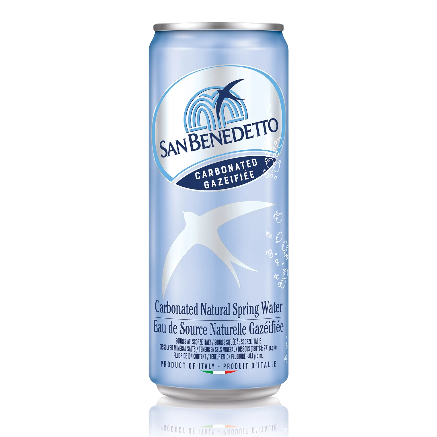 SAN BENEDETTO - SPARKLING WATER CAN 24x330 ML