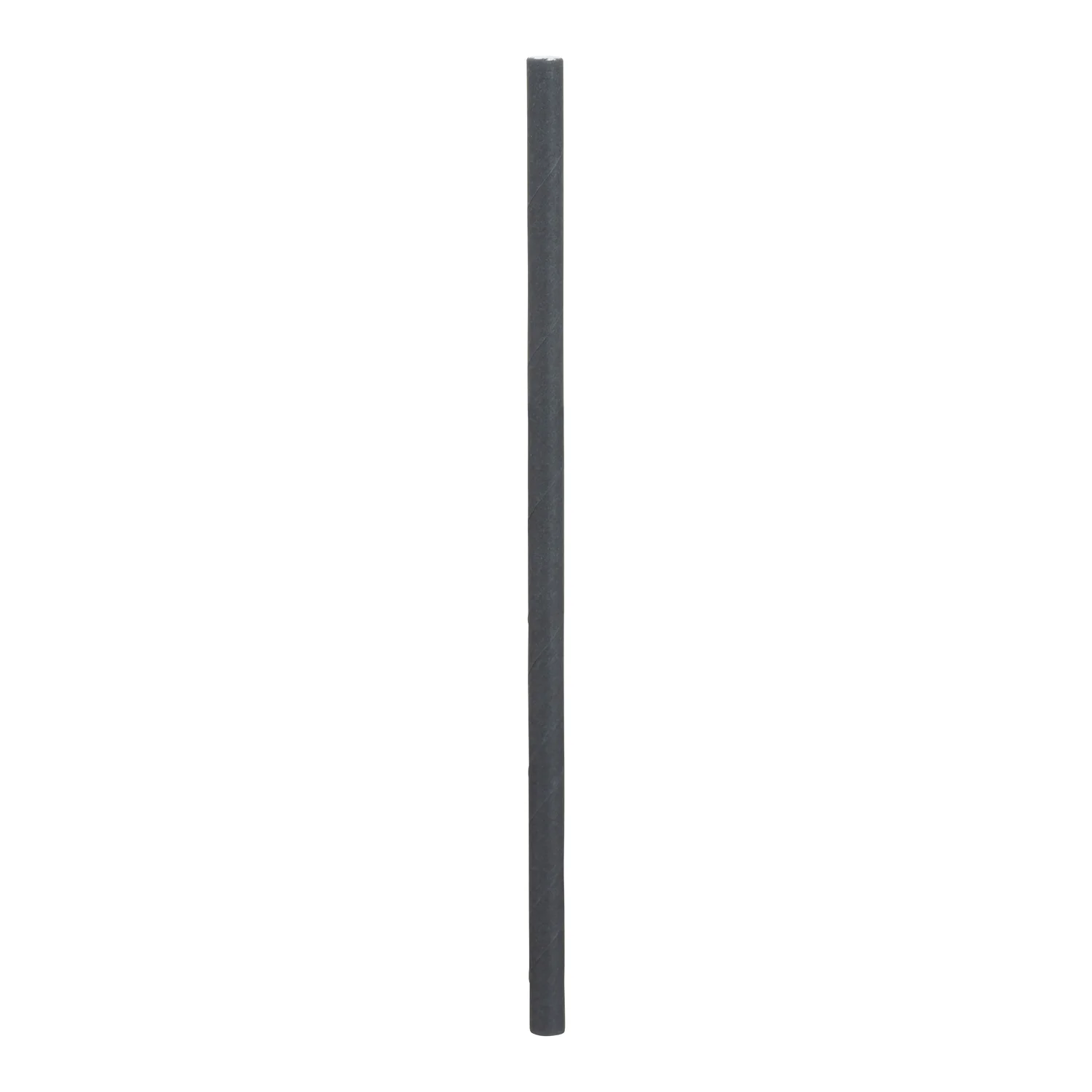 STONESTRAW - 6" SOLID BLACK COCKTAIL PAPER STRAW 500EA