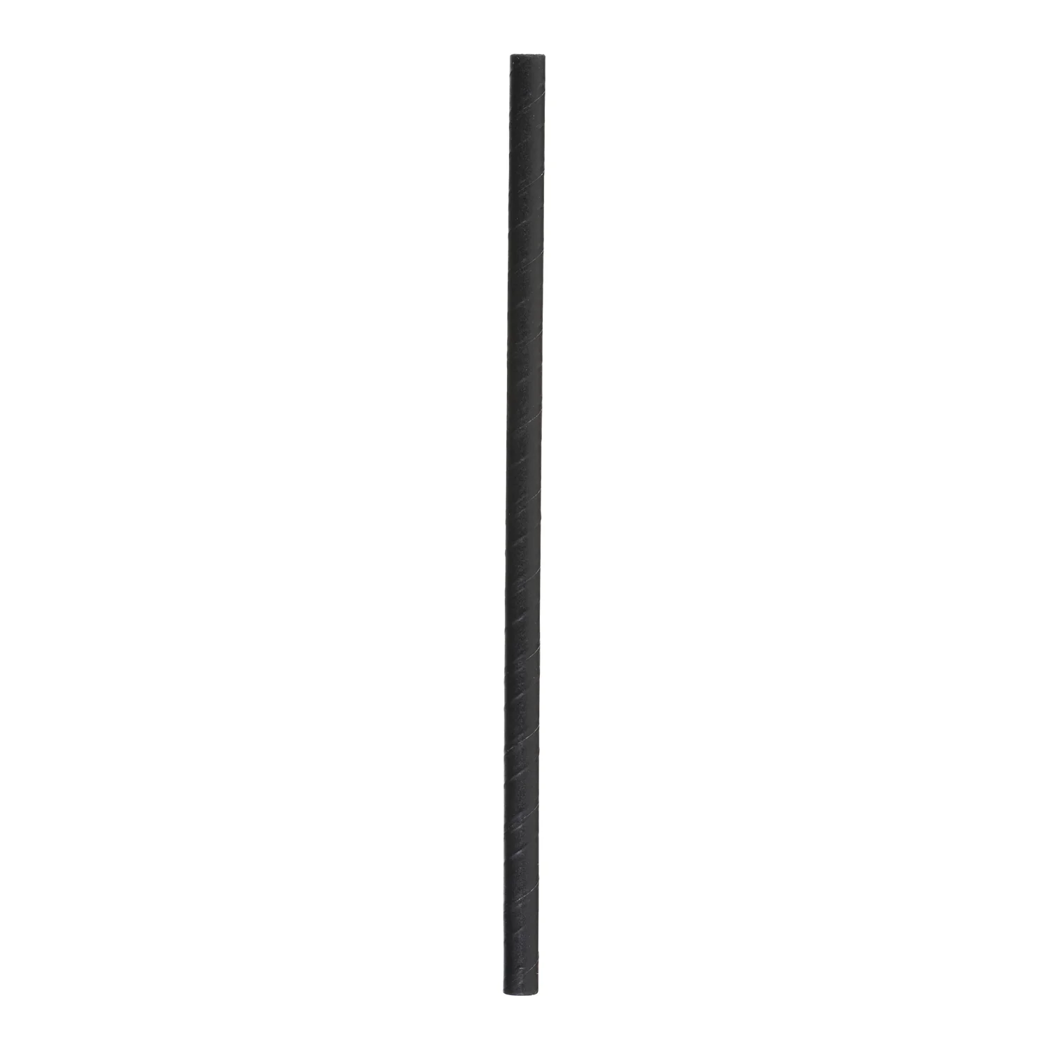 STONESTRAW - 8" SOLID BLACK SUPER JUMBO PAPER STRAW 300EA