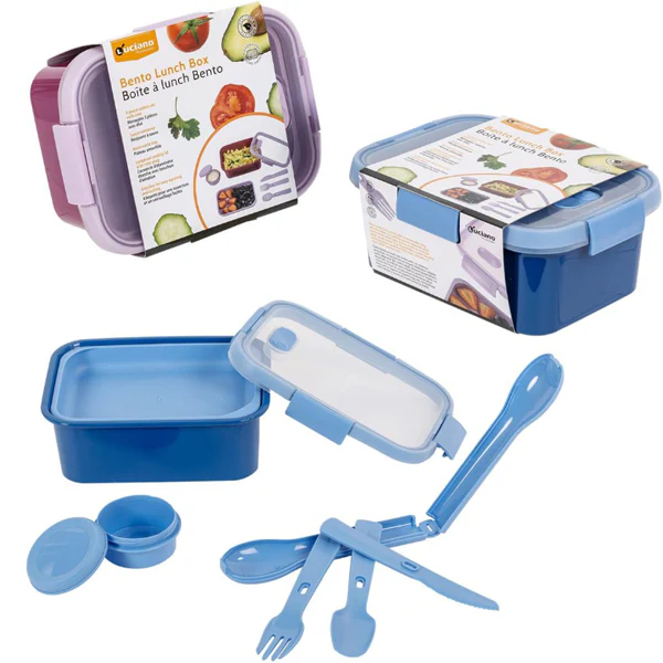 LUCIANO - 2TONE BENTO LUNCH BOX 2 COLORS EA