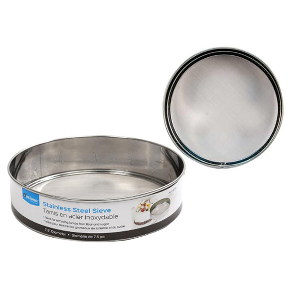 LUCIANO - STAIN STEELES SIFTER FINE MESH 7.5IN DIAMETER EA