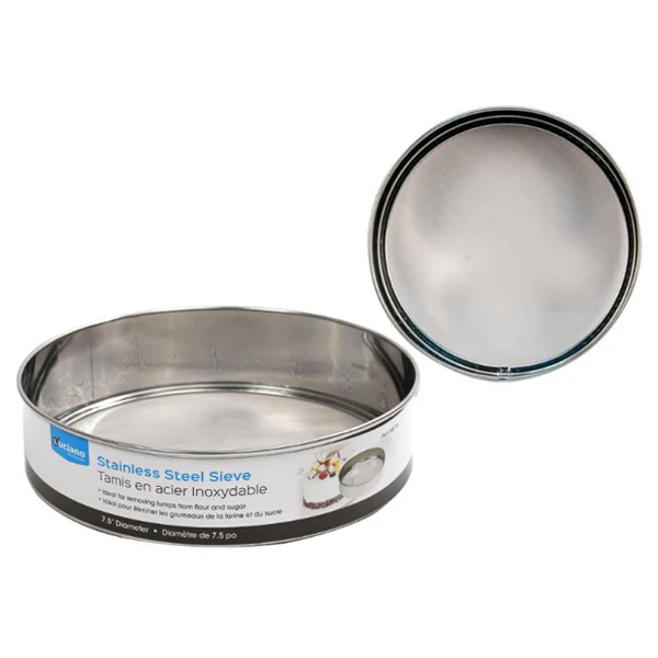 LUCIANO - STAIN STEELES SIFTER FINE MESH 7.5IN DIAMETER EA