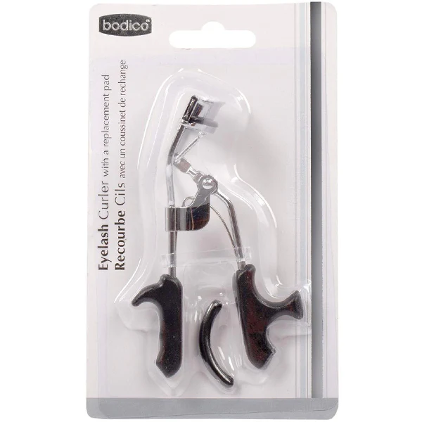 BODICO - EYELASH CURLER W/ SPARE RUBBER PAD EA
