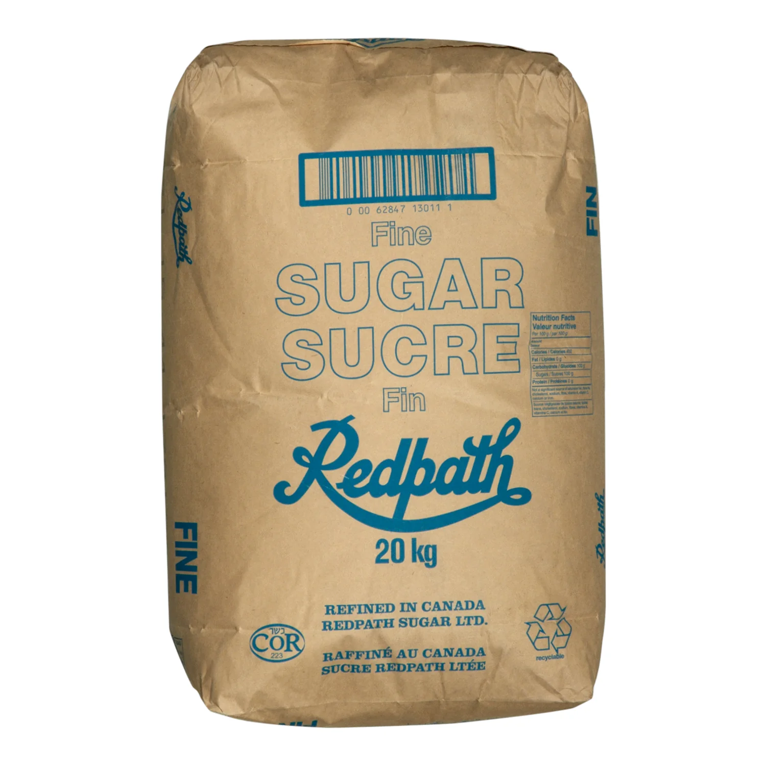 REDPATH - FINE SUGAR 20KG
