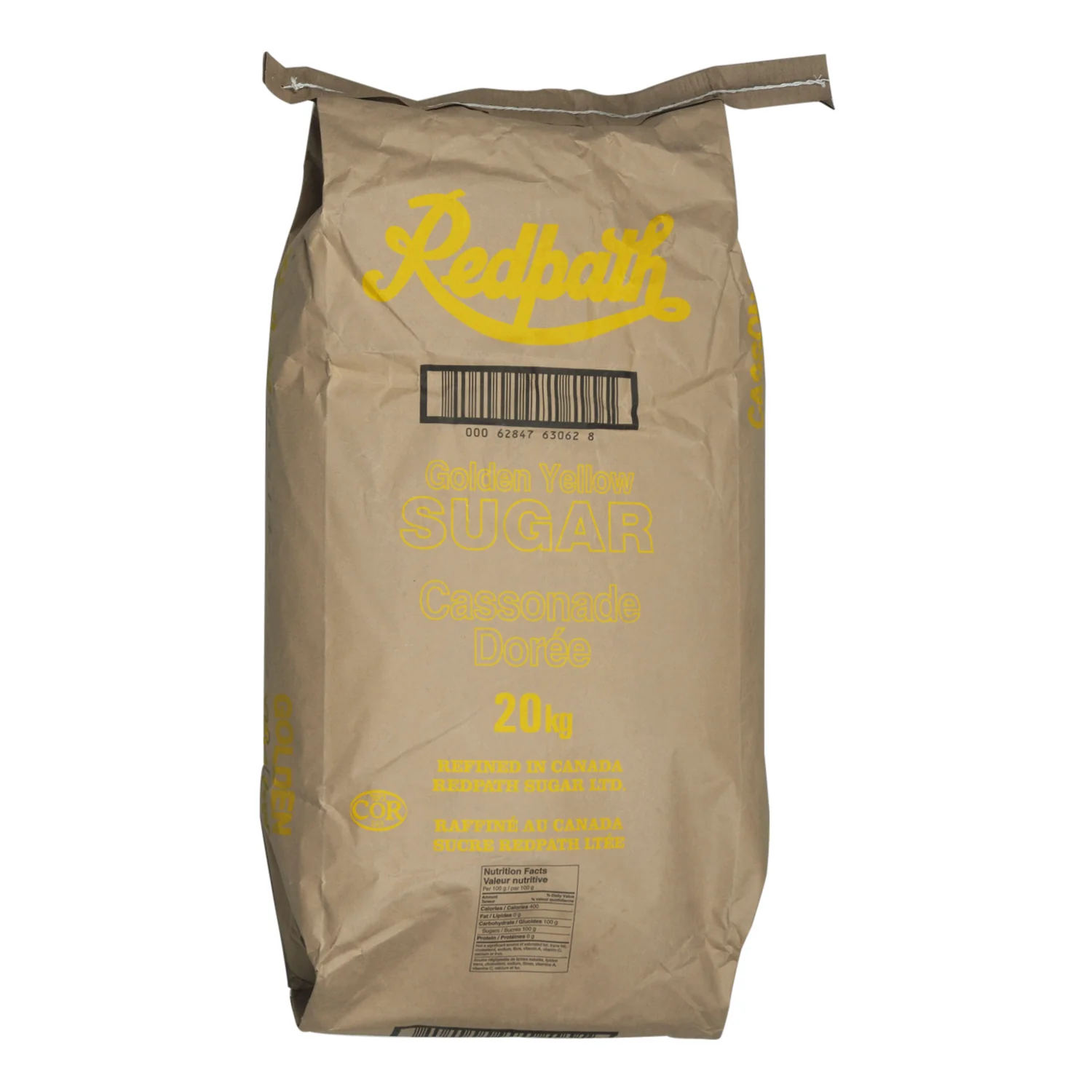 REDPATH - GOLDEN YELLOW SUGAR 20KG
