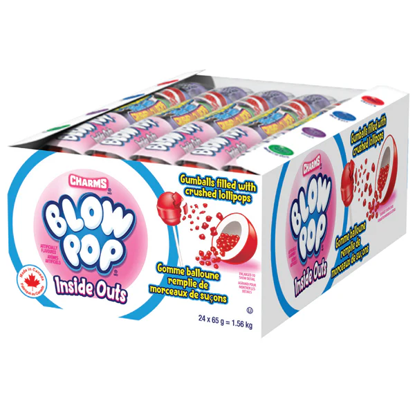 CHARMS - BLOW POP INSIDE OUT TUBE 24x65 GR