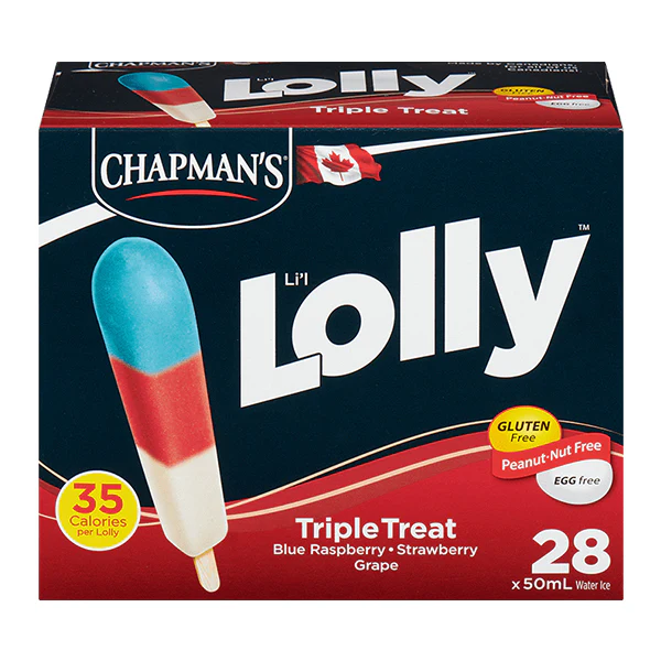 SUPER LOLLY - TRIPLE TREAT 28x50 ML