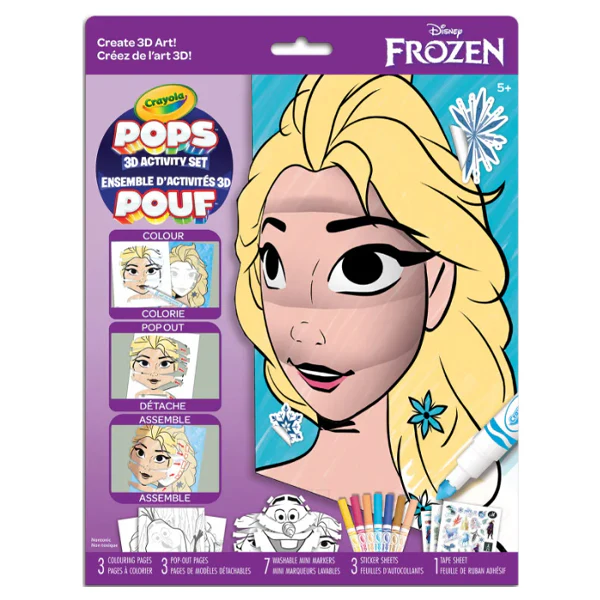 CRAYOLA - FROZEN, POPs COLOUR & ACTIVITY BOX KIT EA