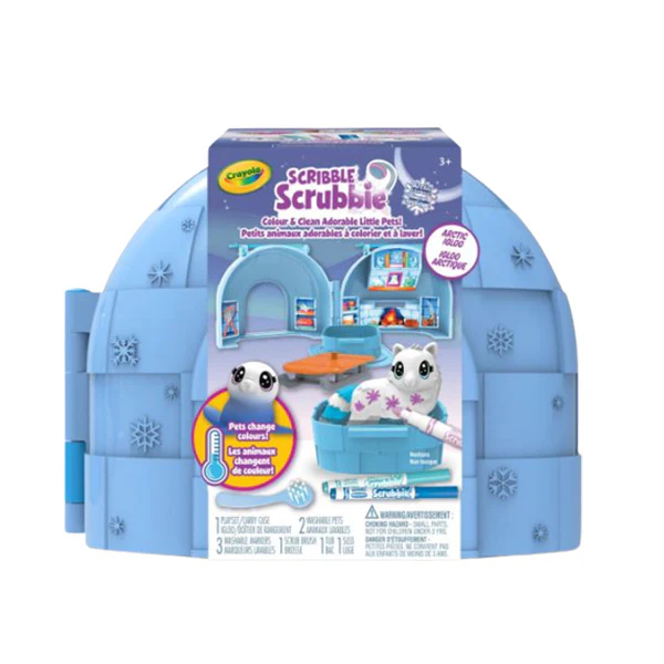CRAYOLA - SCRIBBLE SCRUBBIE ARCTIC PETS IGLOO 1EA