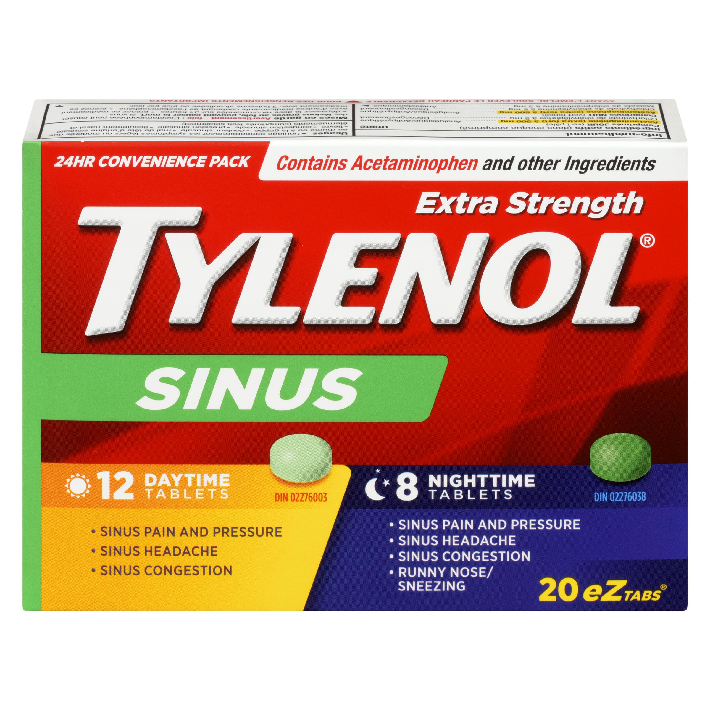 TYLENOL - SINUS DAY/NIGHT CAPLETS 20EA