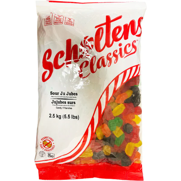 CANADA CANDY COMPANY - SOUR JUBES 2.5KG