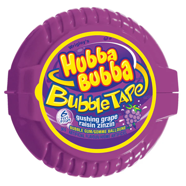 HUBBA BUBBA - GUSHING GRAPE TAPE 12x56GR