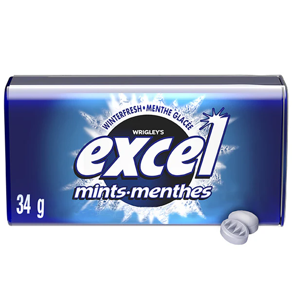 EXCEL - MINTS WINTERFRESH 8x34 GR