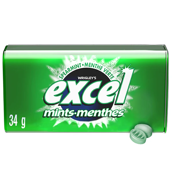 EXCEL - MINTS SPEARMINT 8x34 GR