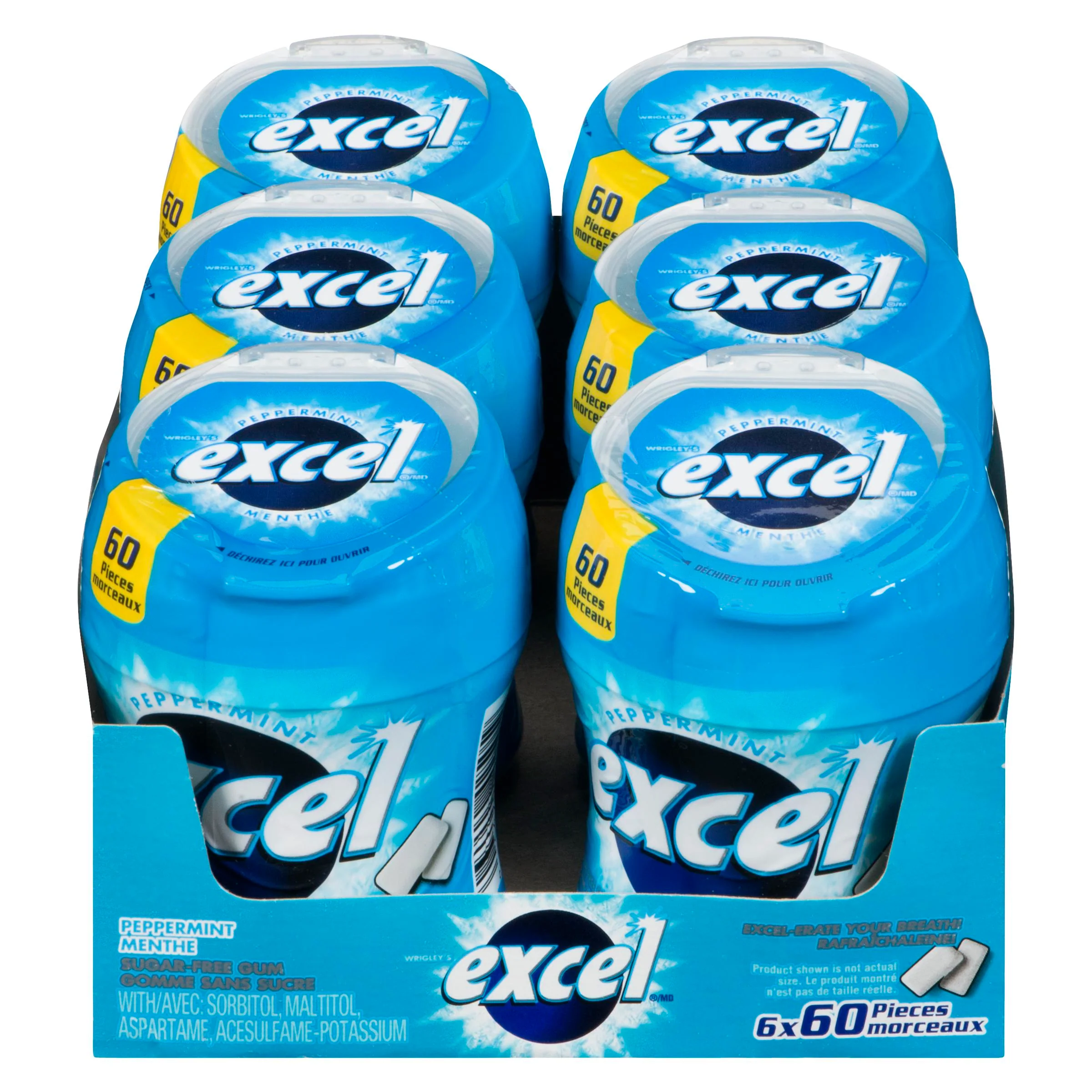 EXCEL - PEPPERMINT BOTTLE 6x60EA