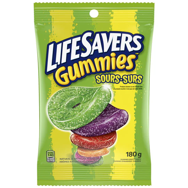 LIFE SAVERS - GUMMIES SOUR 180GR