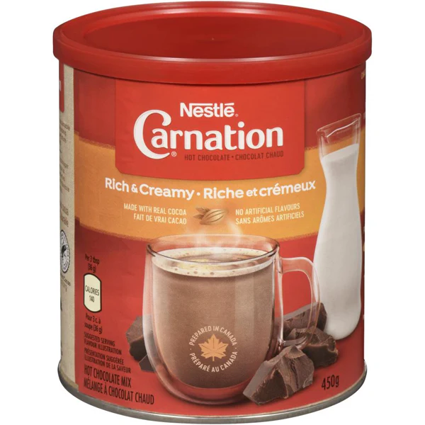 CARNATION - HOT CHOCOLATE RICH & CREAMY 6x450 GR