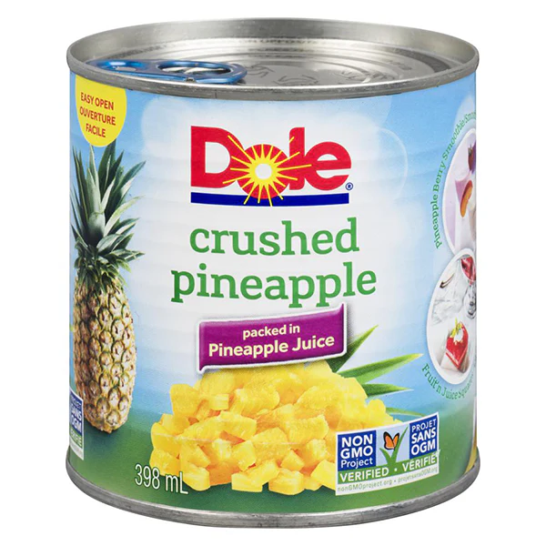 DOLE - CRUSHED PINEAPPLE 398ML