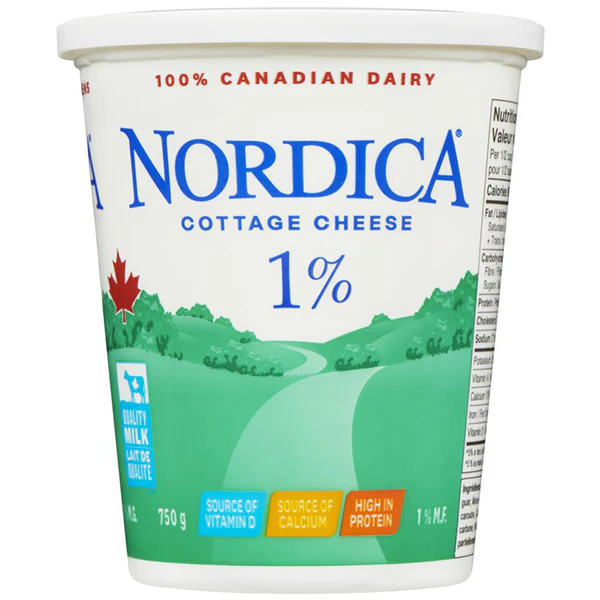 GAY LEA - 1% NORDICA COTTAGE CHEESE 750GR
