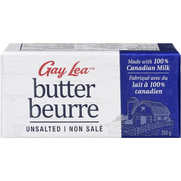 GAY LEA - BUTTER UNSALTED 250GR