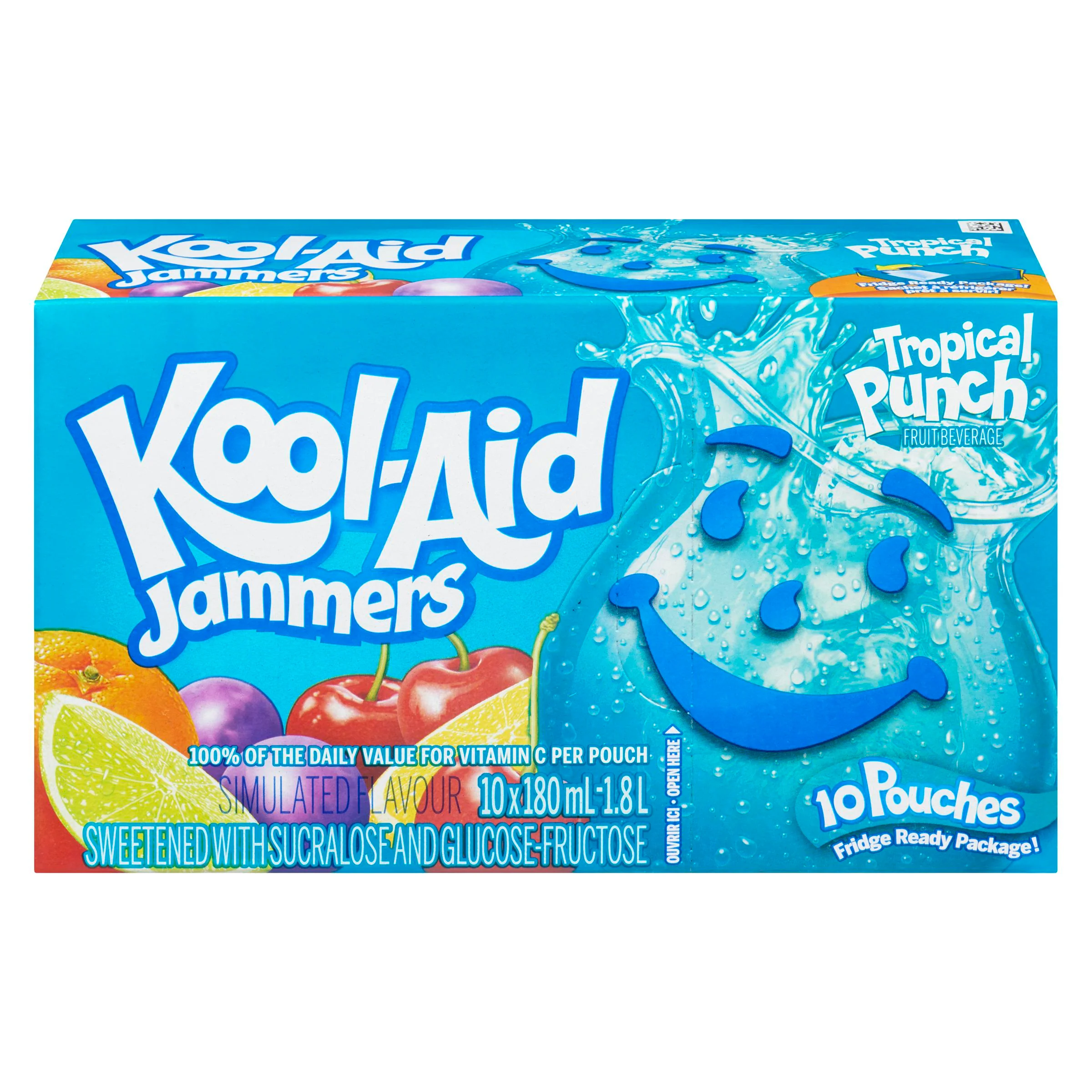KOOL-AID - JAMMERS TROPICAL PUNCH 10x180 ML