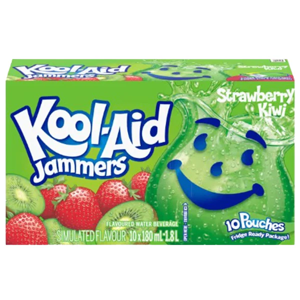 KOOL-AID - JAMMERS STRAW KIWI 10x180 ML