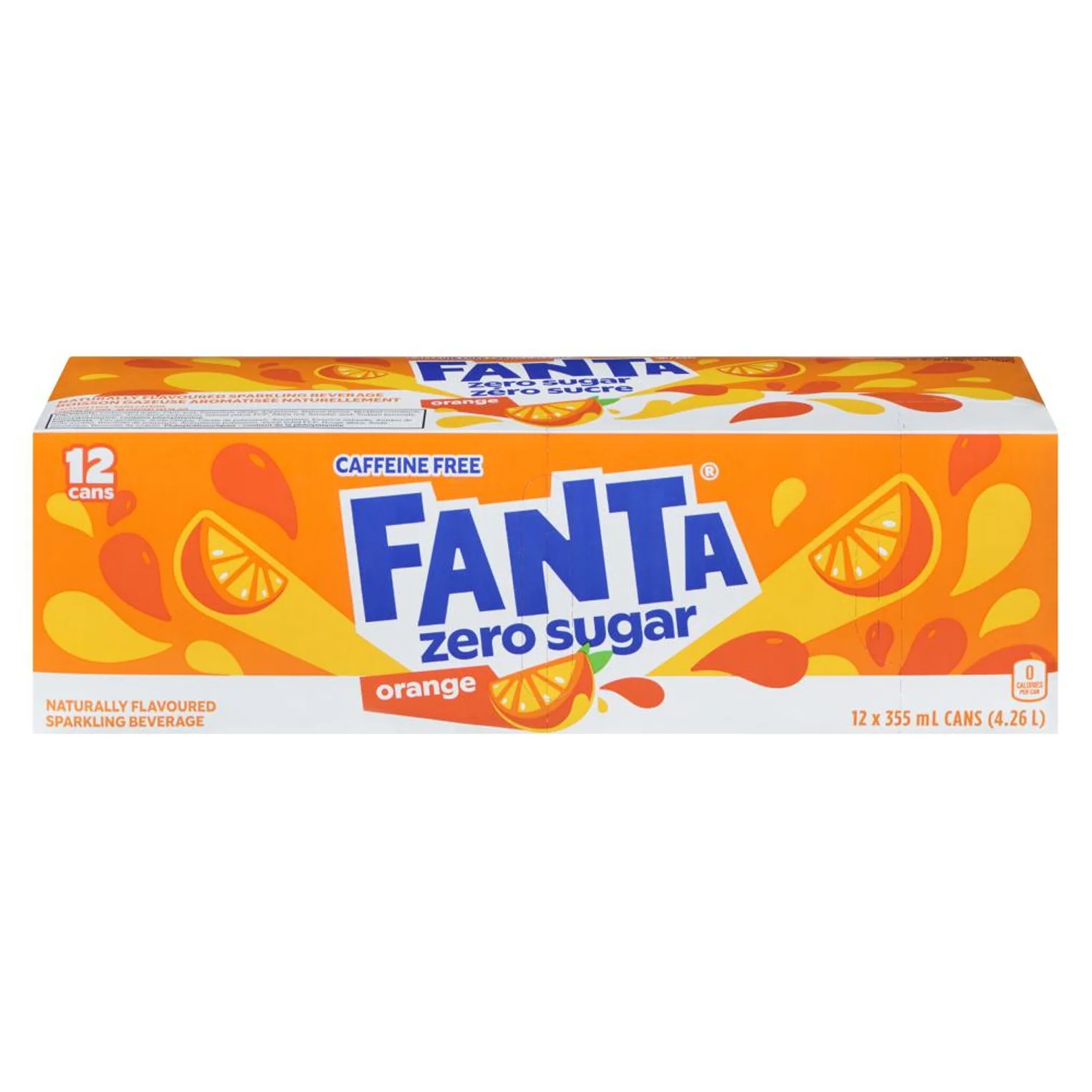 FANTA - ORANGE ZERO CANS 12x355ML