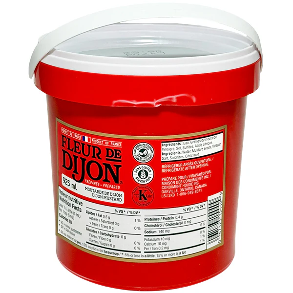 FLEUR DE DIJON - REGULAR MUSTARD PAIL 925ML