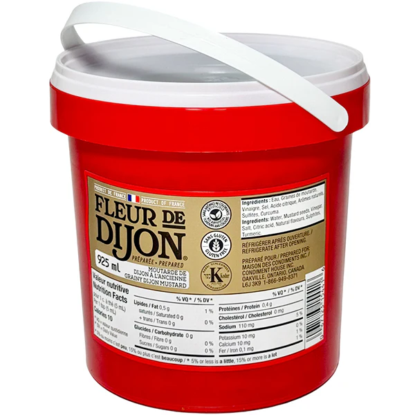 FLEUR DE DIJON - MUSTARD GRAINY PAIL 925ML