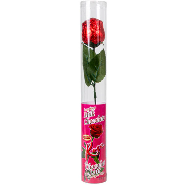 WAWI - MILK CHOCOLATE ROSE IN ACETATE 18GR