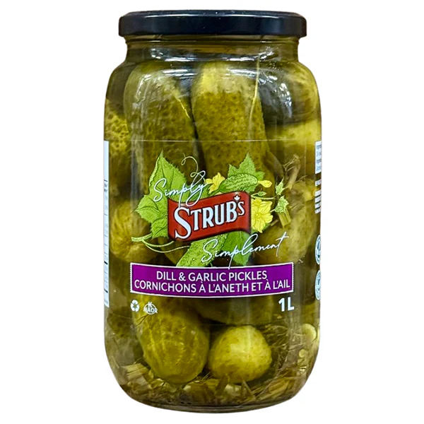 SIMPLY STRUBS - DILL PICKLE GARLIC 1LT