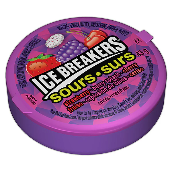 ICE BREAKERS - SOURS BERRY SPLASH 6x43GR