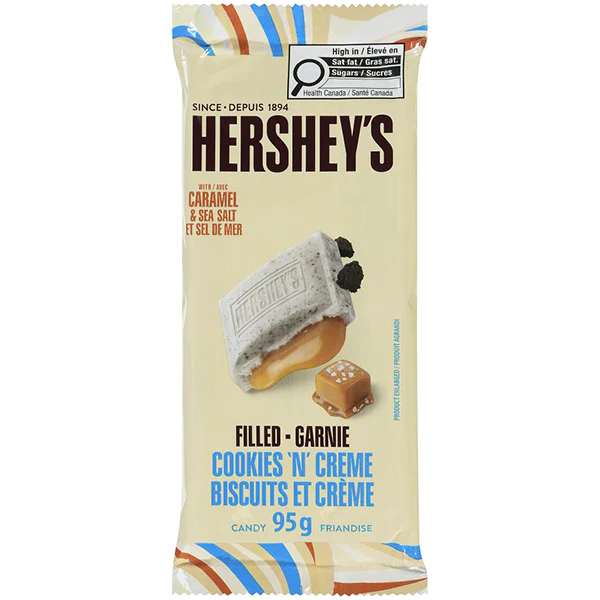 HERSHEY - COOKIES N CREME CARAMEL & SEA SALT 95GR