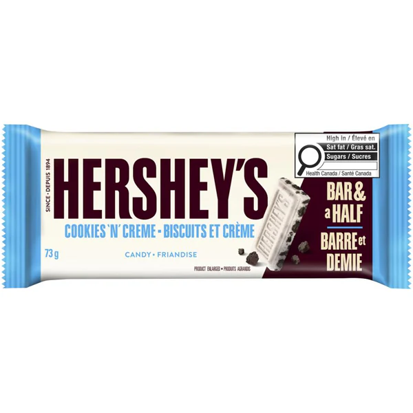 HERSHEY - COOKIES N CREME 18x73GR