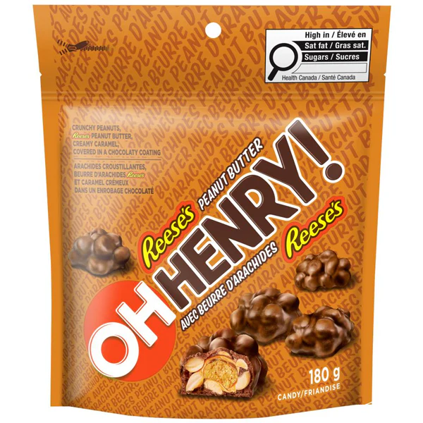 OH HENRY - PEANUT BUTTER BITES 180GR