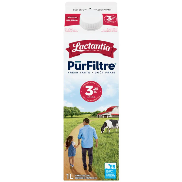 LACTANTIA - PUR FILTRE HOMO MILK 1LT