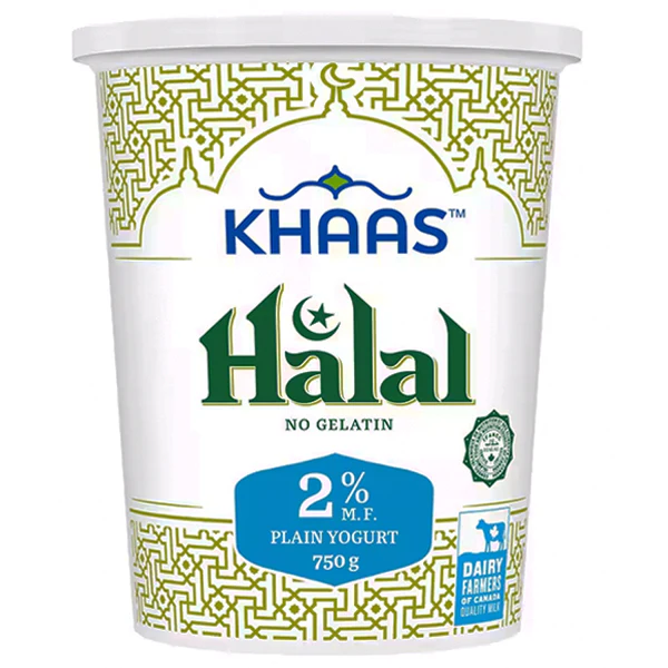 KHAAS - HALAL YOGURT 2% 750GR