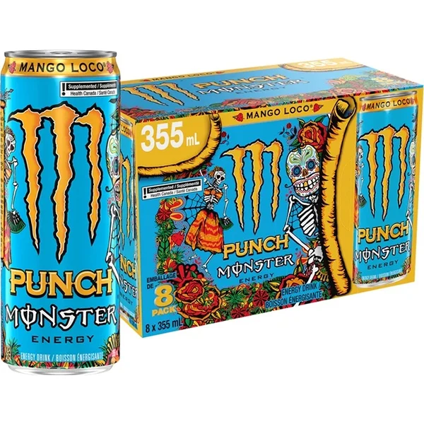 MONSTER - ENERGY MANGO LOCO 8x355 ML